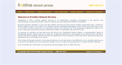 Desktop Screenshot of frontline-ns.com