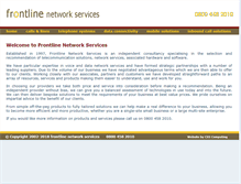 Tablet Screenshot of frontline-ns.com